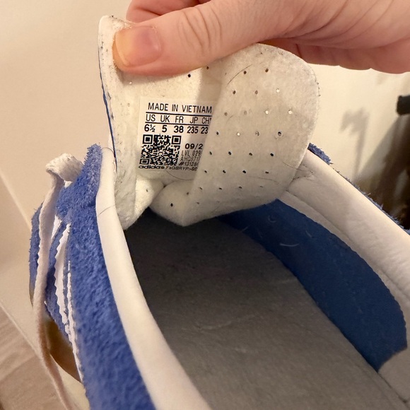 Women’s Blue Adidas Gazelle Indoor - Picture 5 of 6